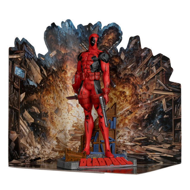 Mcfarlane Marvel Deadpool (The New Mutants #98) 1:10th Scale Posed Figure w/Scene