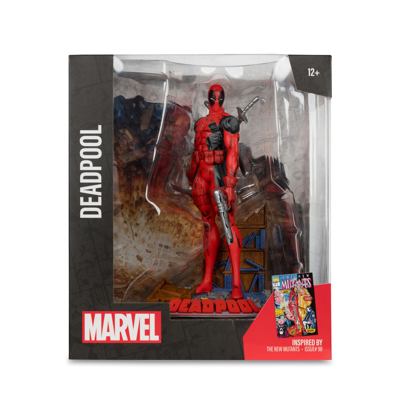 Mcfarlane Marvel Deadpool (The New Mutants #98) 1:10th Scale Posed Figure w/Scene