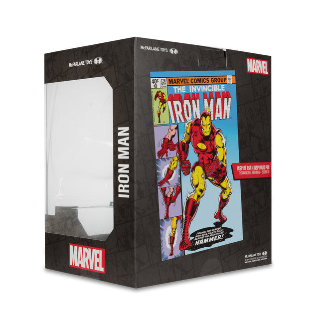 Mcfarlane Marvel Iron Man (The Invincible Iron Man #126) 1:10th Scale Posed Figure w/Scene