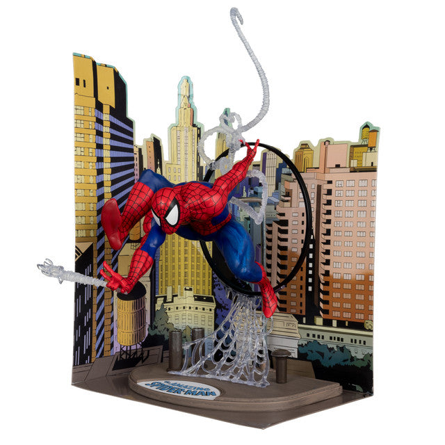 Mcfarlane Marvel Spider-Man (The Amazing Spider-Man #301) 1:6th Scale Posed Figure w/Scene & Comic