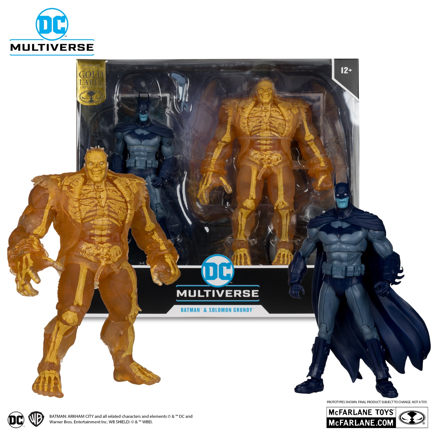 McFarlane DC COLLECTOR 2PK - BATMAN AND SOLOMON GRUNDY (ARKHAM CITY)(GOLD LABEL)
