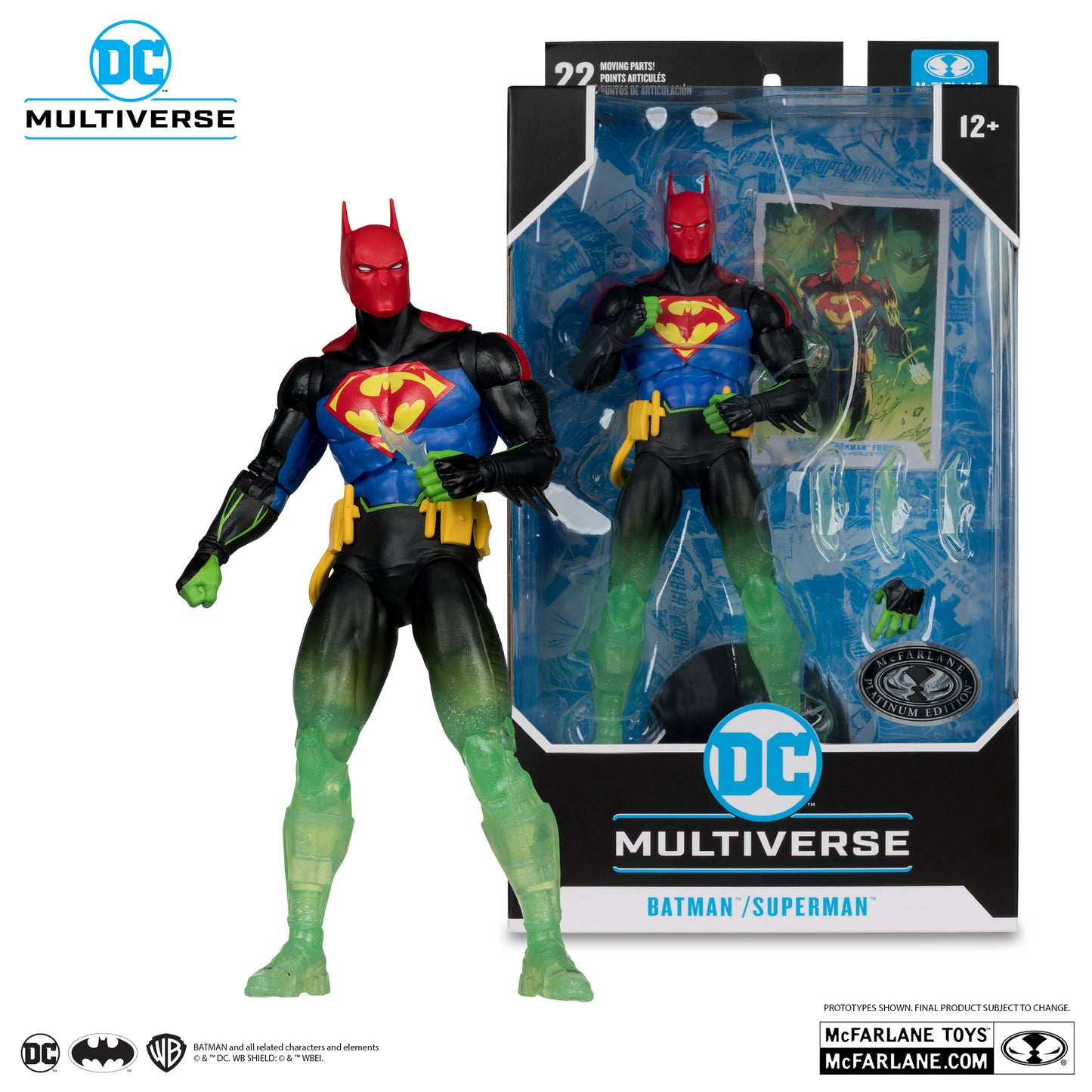Mcfarlane DC Multiverse Batman / Superman Fusion (Batman/Superman: World’s Finest) (Platinum Edition)