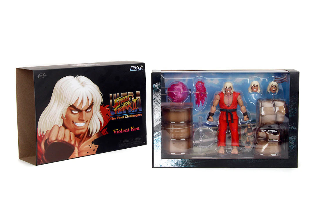 JADA TOYS Violent Ken 1/12 Scale Action Figure Deluxe Set Ultra Street Fighter II (Exclusive)