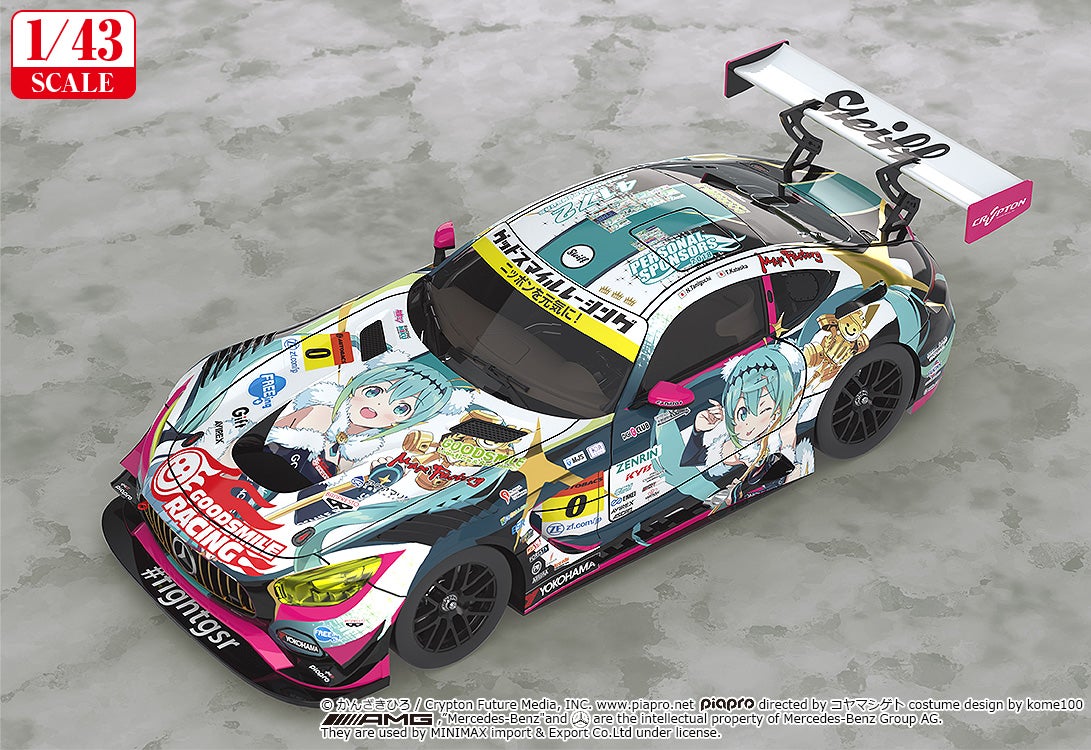 [PRE-ORDER] 1/43rd Scale Good Smile Hatsune Miku AMG 2018 Final Race Ver.
