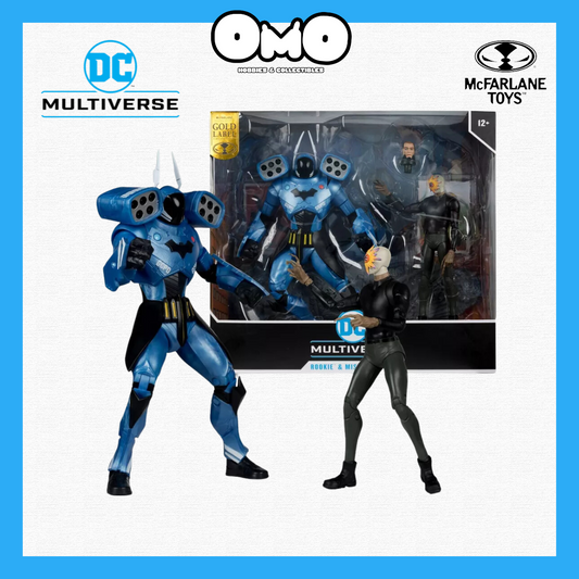 McFarlane DC MULTIVERSE 7IN WITH MEGAFIG 2PK - ROOKIE (BATMAN: END GAME) AND MR. BLOOM (GOLD LABEL)(SDCC)