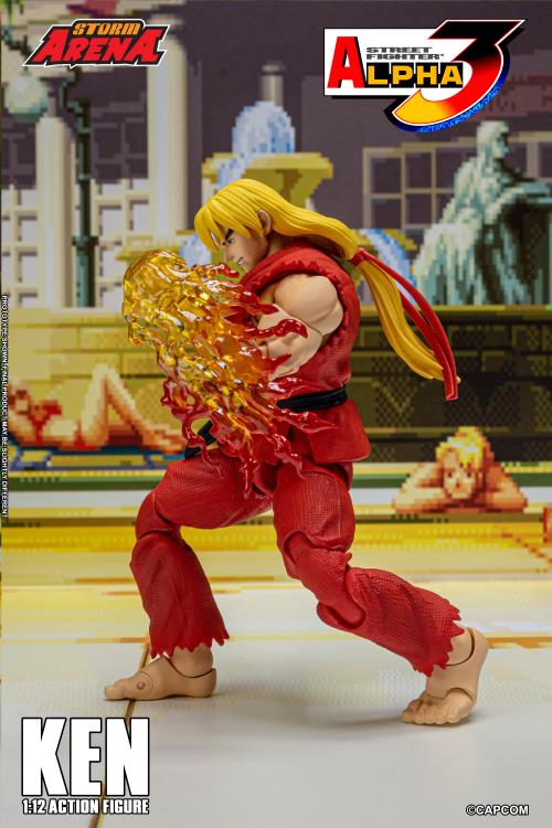 Street Fighter Alpha 3 Storm Arena Ken 1/12 Scale Action Figure