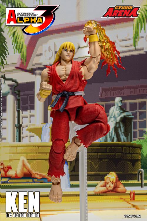 Street Fighter Alpha 3 Storm Arena Ken 1/12 Scale Action Figure