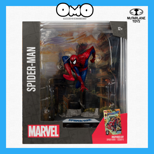 Mcfarlane Marvel Spider-Man (Spider-Man #6) 1:10th Scale Posed Figure w/Scene