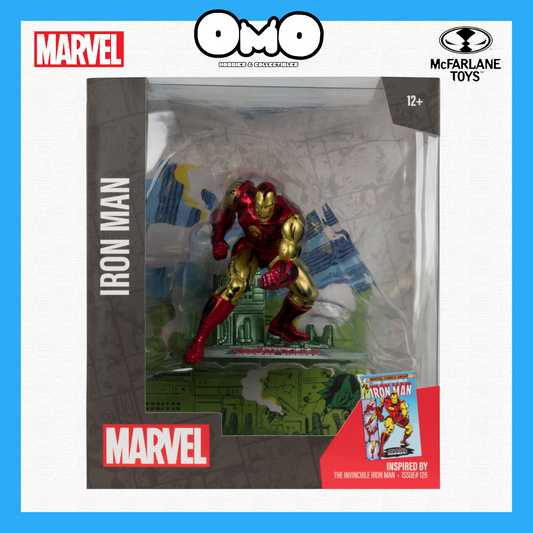 Mcfarlane Marvel Iron Man (The Invincible Iron Man #126) 1:10th Scale Posed Figure w/Scene