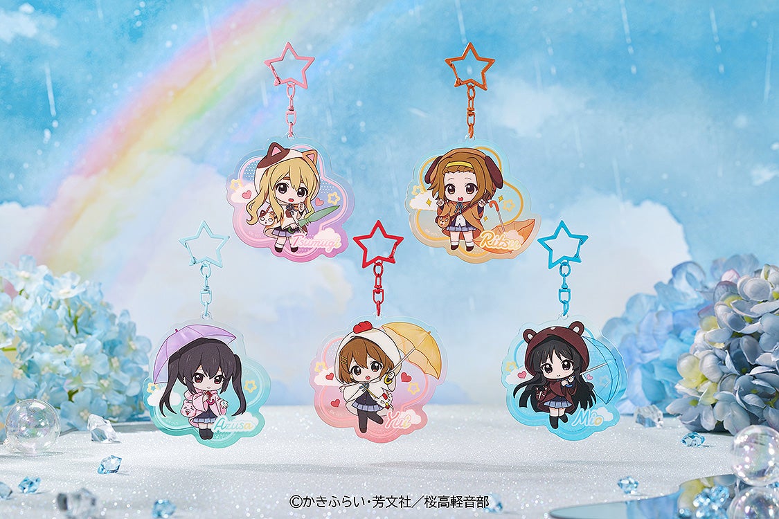 K-ON! Fluffy Rain Series Collectible Acrylic Keychain