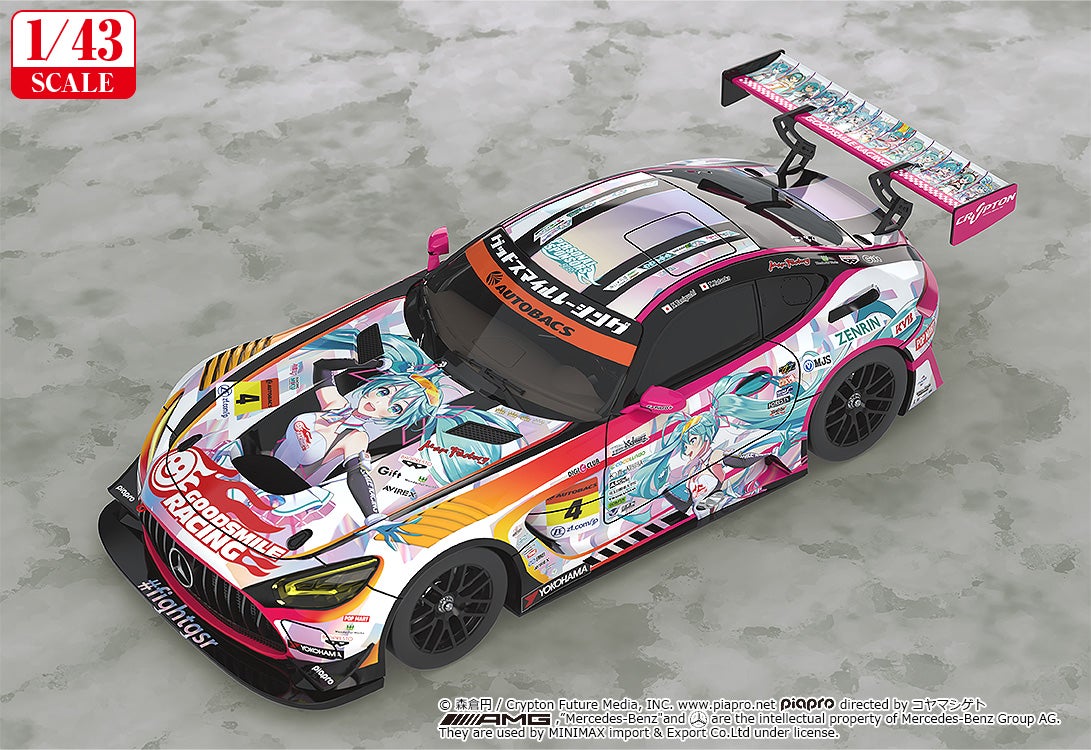 [PRE-ORDER] 1/43rd Scale Good Smile Hatsune Miku AMG 2021 SUPER GT 100th Race Commemorative Ver.